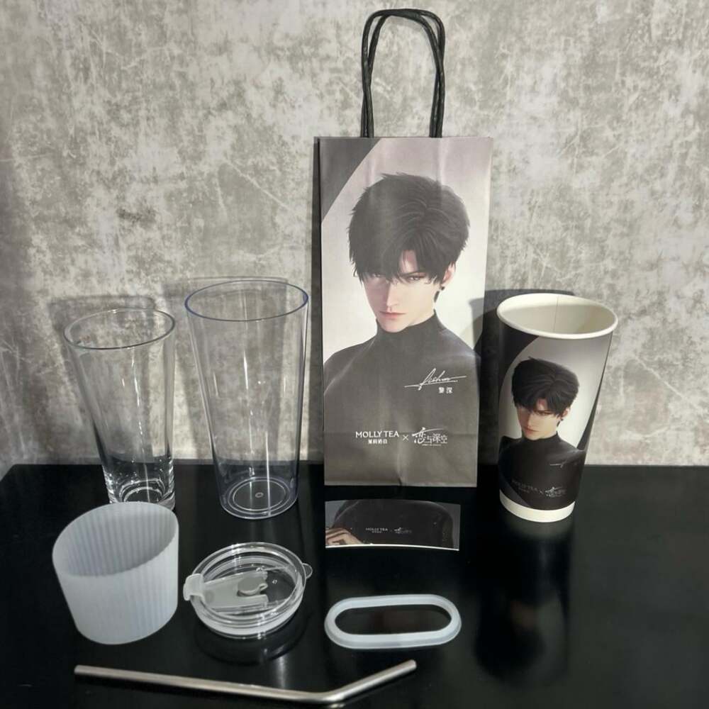 Love and Deepspace × MOLLY TEA Official Collab Zayne Set + Acrylic/Glass Cup